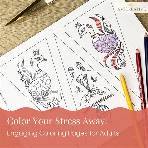 Color Your Stress Away: Engaging Coloring Pages for Adults – Amicreative