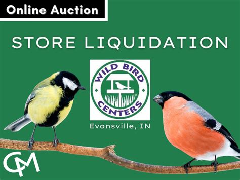 Wild Bird Center Store Liquidation Auction Evansville In