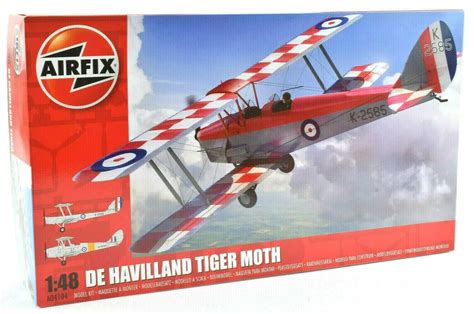 Airfix De Havilland D H 82a Tiger Moth 1 48 Scale Plastic Model Plane