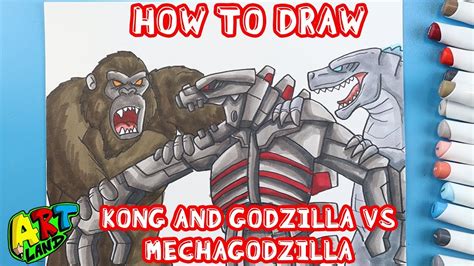 C Mo Dibujar Kong Y Godzilla Lanzar Mechagodzilla