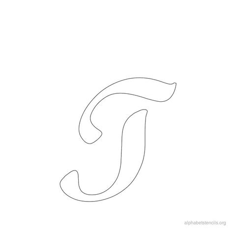 You can apply a base coat before adding the. Print Free Alphabet Stencils Cursive T | Alphabet stencils ...