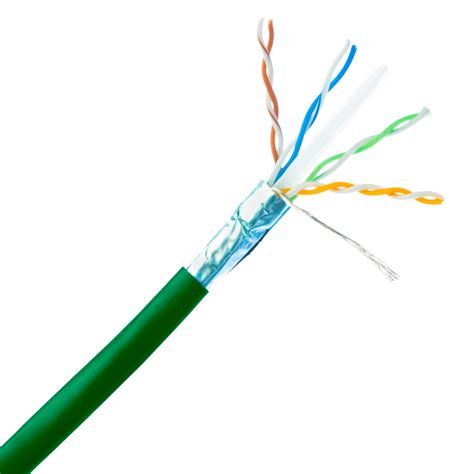 Cable installers make significant gain. 10-Gbit Cat6a Shielded Solid Ethernet Cable, Green, Spool