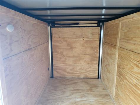 6x12 Enclosed Trailer 63 Interior Height W Side Door And Ramp 2023