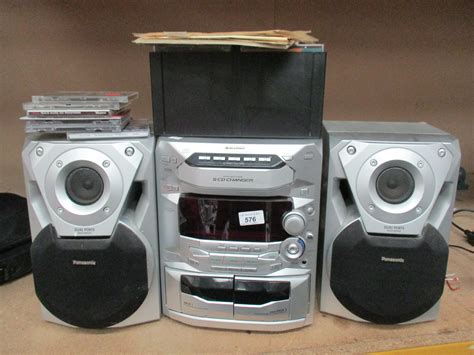 Panasonic Sa Ak18 Scd Changer Hifi System Complete With Quantity Of Cds