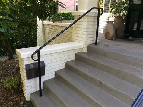 Happybuyblack wall mounted handrail railing wrought iron post. Traditional Exterior Handrail for Front Steps - Seattle ...