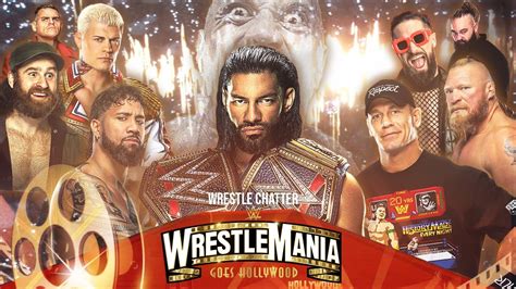 Wwe Wrestlemania Match Card Predictions Roman Reigns Vs Cody