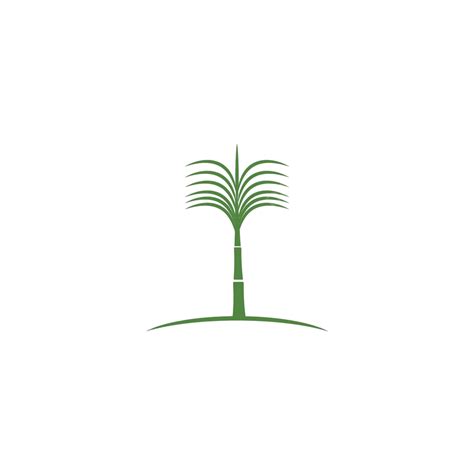 Caña De Azucar Logo Plantilla Vector Simbolo Vector Plantacion Caña