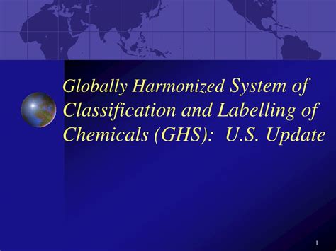 Ppt Globally Harmonized System Of Classification And Labelling Of