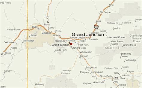Map Of Grand Junction Colorado World Map