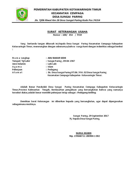 Download contoh surat keterangan kematian dari kelurahan atau desa. Contoh Surat Keterangan Usaha Dari Rt Rw - Bagi Contoh Surat