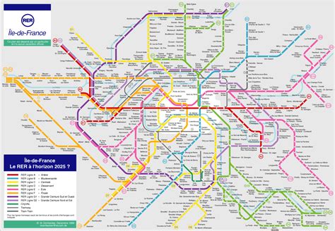 Paris RER Map 2025 Unofficial Plan For Paris Rail Transit