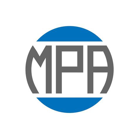 Mpa Letter Logo Design On White Background Mpa Creative Initials
