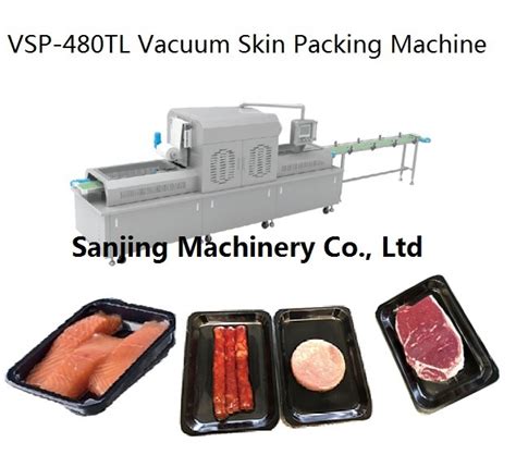 china full automatic vacuum skin packing sealing machine  fresh seafood china food