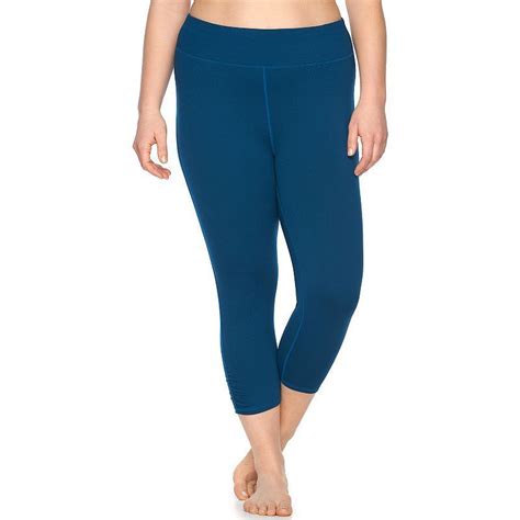 Plus Size Gaiam Yoga Capri Pants Womens Size 3xl Blue Navy Capri
