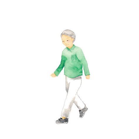 190 Man 60s Walking White Background Stock Illustrations Royalty Free