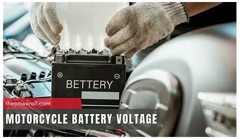 Motorcycle Battery Voltage Chart: 12V Or How Many Volts?