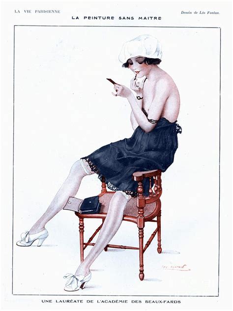 la vie parisienne 1910s france glamour is a drawing by the advertising