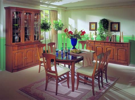 Room decor with stylish stripes illusion. Feng shui in interior dining room