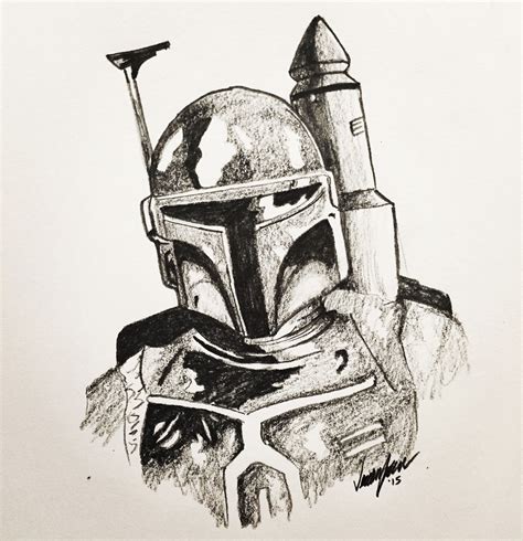 Star Wars Boba Fett Fan Art Pencil Drawing My Art In 2019 St Star Wars Art Drawings Star Wars