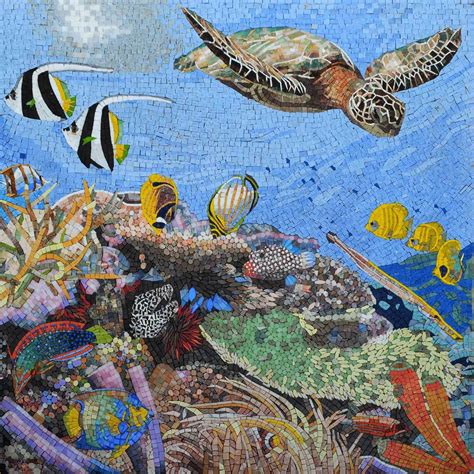 Mosaic Art Wabasso Coastal Beach Nautical Mosaic Mosaic Art