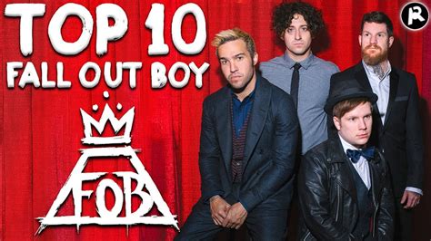 Top 10 Fall Out Boy Songs Youtube