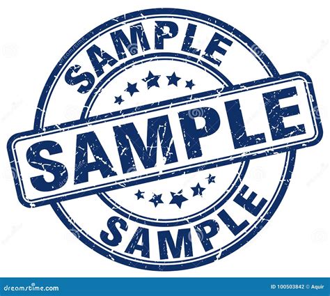 Sample Stamp Stock Vector Illustration Of Vector Seal 100503842