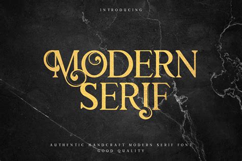 Modern Serif Fuente Por Naulicrea · Creative Fabrica