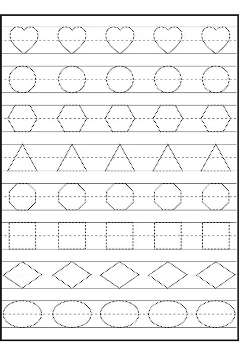 Tracing Patterns Worksheets