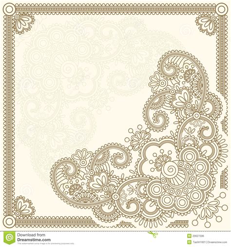 Find the perfect template from the these free microsoft word invitation templates give you starting points for your next event. Mehndi Flower Royalty Free Stock Image - Image: 20627596
