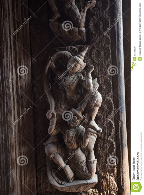 Myanmar Wood Carving Stock Photo Image Of Asia Culture 51388300