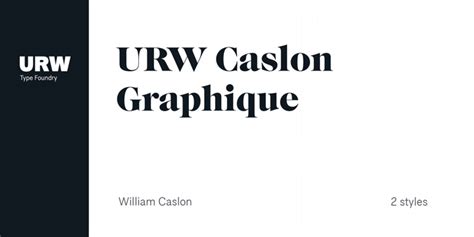 Caslon Graphique Font Webfont And Desktop Myfonts