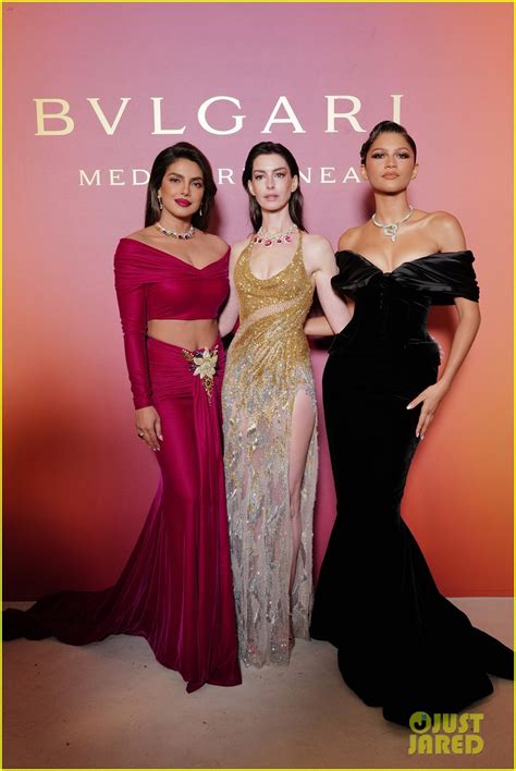 Zendaya Anne Hathaway And Priyanka Chopra Stun At Bulgaris High Jewelry Event In Venice Photo