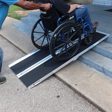 Titan Ramps 6 Ft Aluminum Multifold Wheelchair Scooter Mobility Ramp