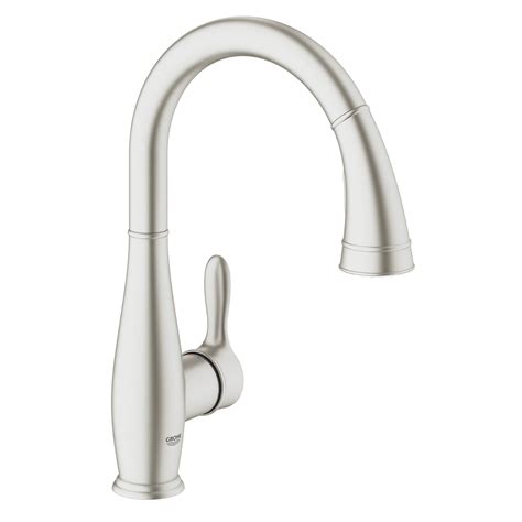 (updated) + bonus grohe kitchen faucets grohe is a renowned kitchen faucet manufacturer that has been in the plumbing industry for over 7 decades. Single Handle Pull Down Kitchen Faucet Dual Spray 175 GPM