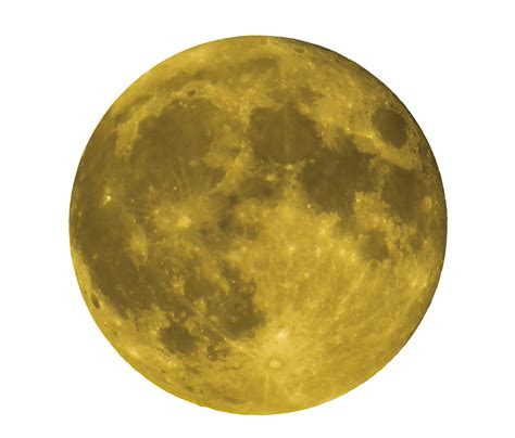 Pleine Lune Jaune Png Transparents Stickpng