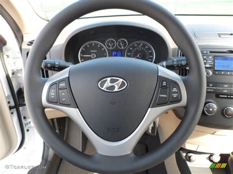 2012 Hyundai Elantra Se Touring Beige Steering Wheel Photo 55109805