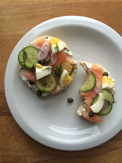 The Ultimate Bagel With Smoked Salmon And All The Fixings Emily
