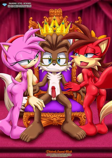 Rule 34 Amy Rose Archie Comics Bbmbbf Fan Character Fiona Fox Furry