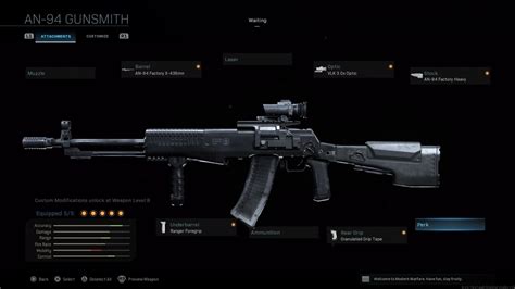 The Best Loadouts For The An 94 In Call Of Duty Warzone And Modern