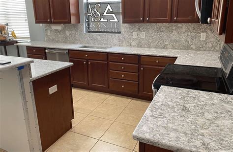 Cambria Berwyn Countertops With Full Height Back Splash Aands Granite And Marble Inc Full