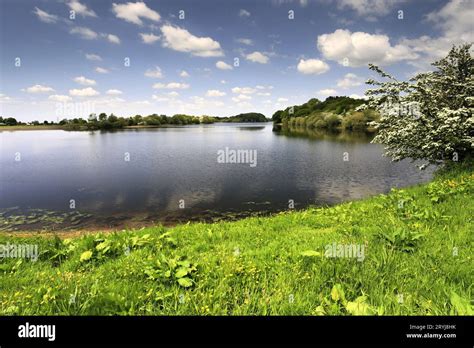 View Over The Bosley Reservoir Bosley Village Cheshire England Uk