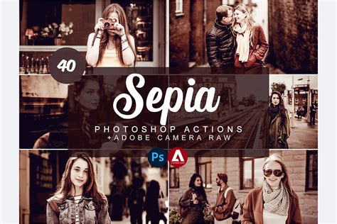 Sepia Photoshop Actions Graphic By Snipersden · Creative Fabrica