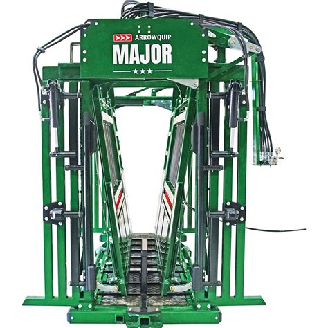 The Major Hydraulic Squeeze Chute Feedlots Operation Arrowquip