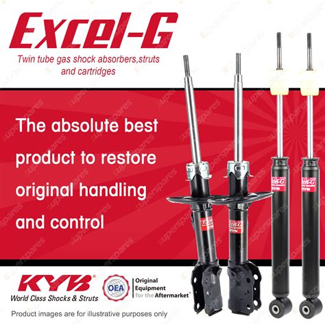 Front Rear Kyb Excel G Shock Absorbers For Honda Jazz Gd1 L13a1 13