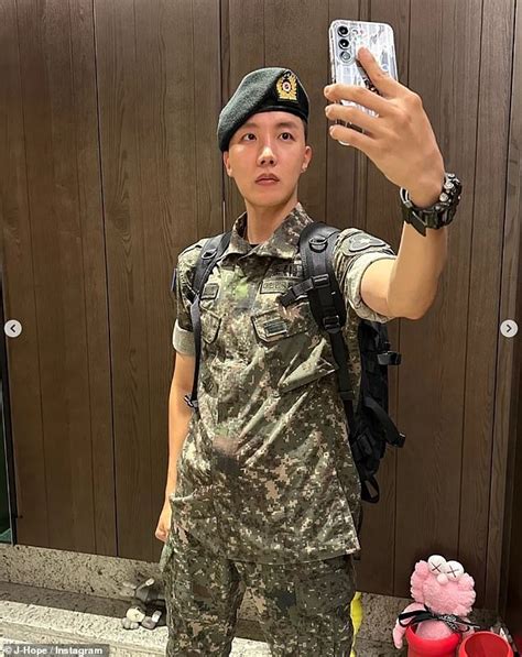 Bts Star J Hope Shares New Snaps Wearing His Military Uniform After Joining The South Korean