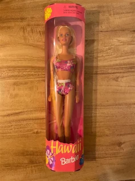 VINTAGE BARBIE HAWAII Barbie Doll Mattel NRFB Bathing Suit Beach PicClick