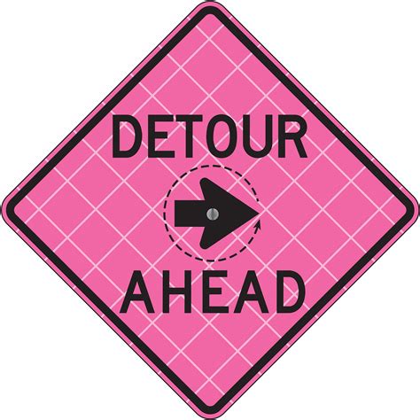 Eastern Metal Signs And Safety Detour Traffic Sign Sign Legend Detour
