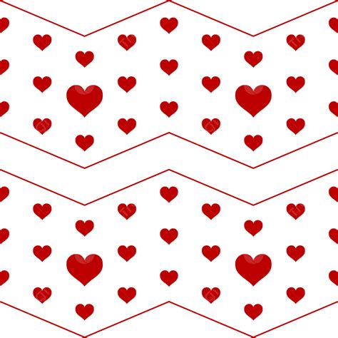 Red Heart Seamless Pattern Background Design Psd Hearts Pattern