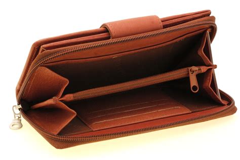 Womens Rfid Leather Clutch Wallet Checkbook Holder