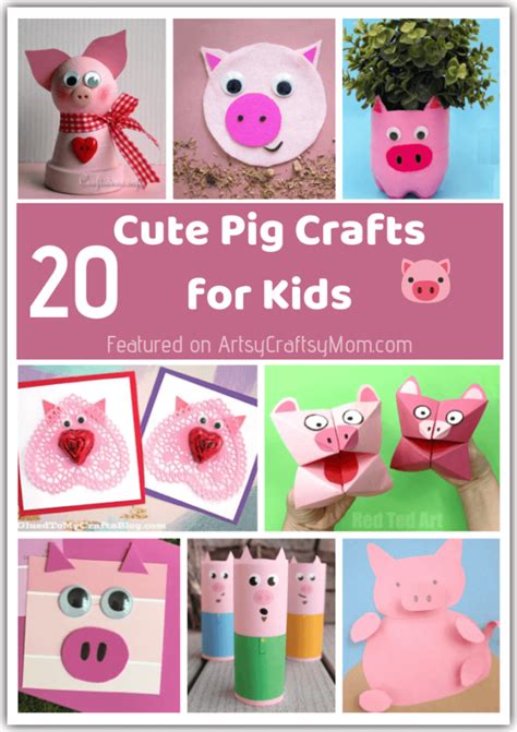 20 Playful Pink Pig Crafts For Kids Chinese New Year Of The Pig Crafts